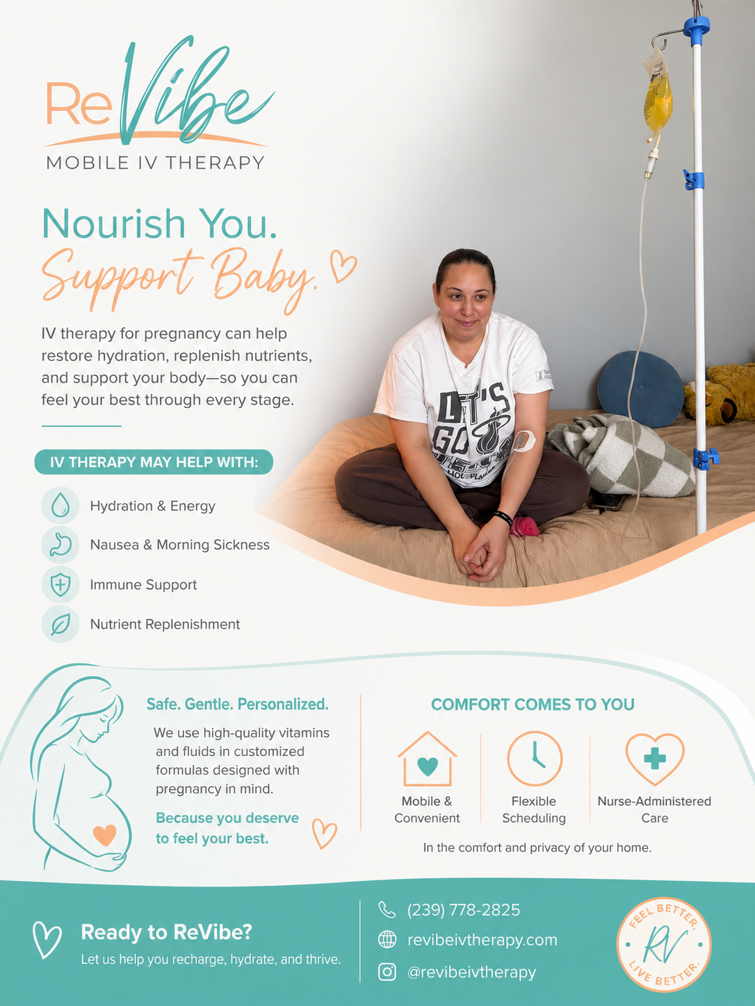 Pregnancy IV therapy — nourish you, support baby