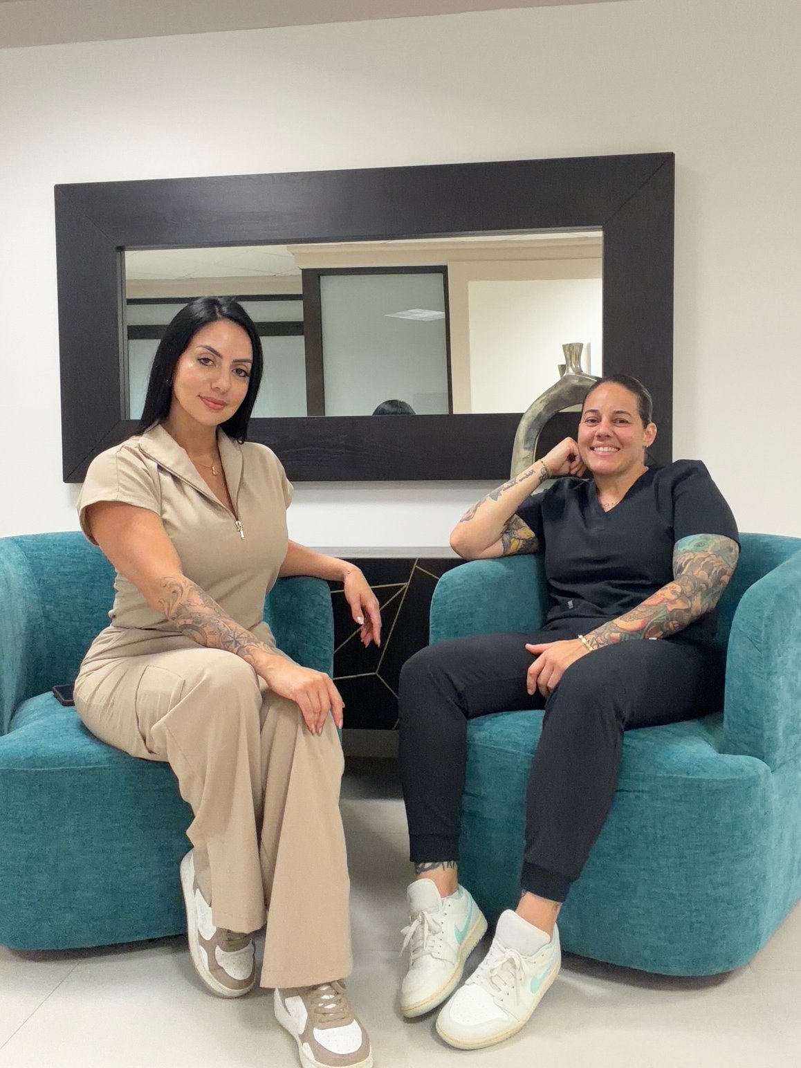 ReVibe client after her IV therapy session