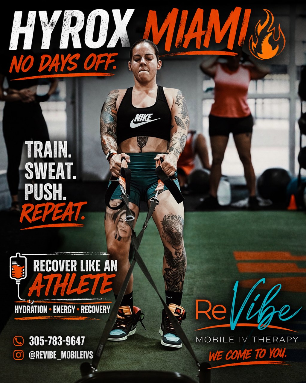 HYROX Miami — recover like an athlete with ReVibe hydration, energy and recovery IVs