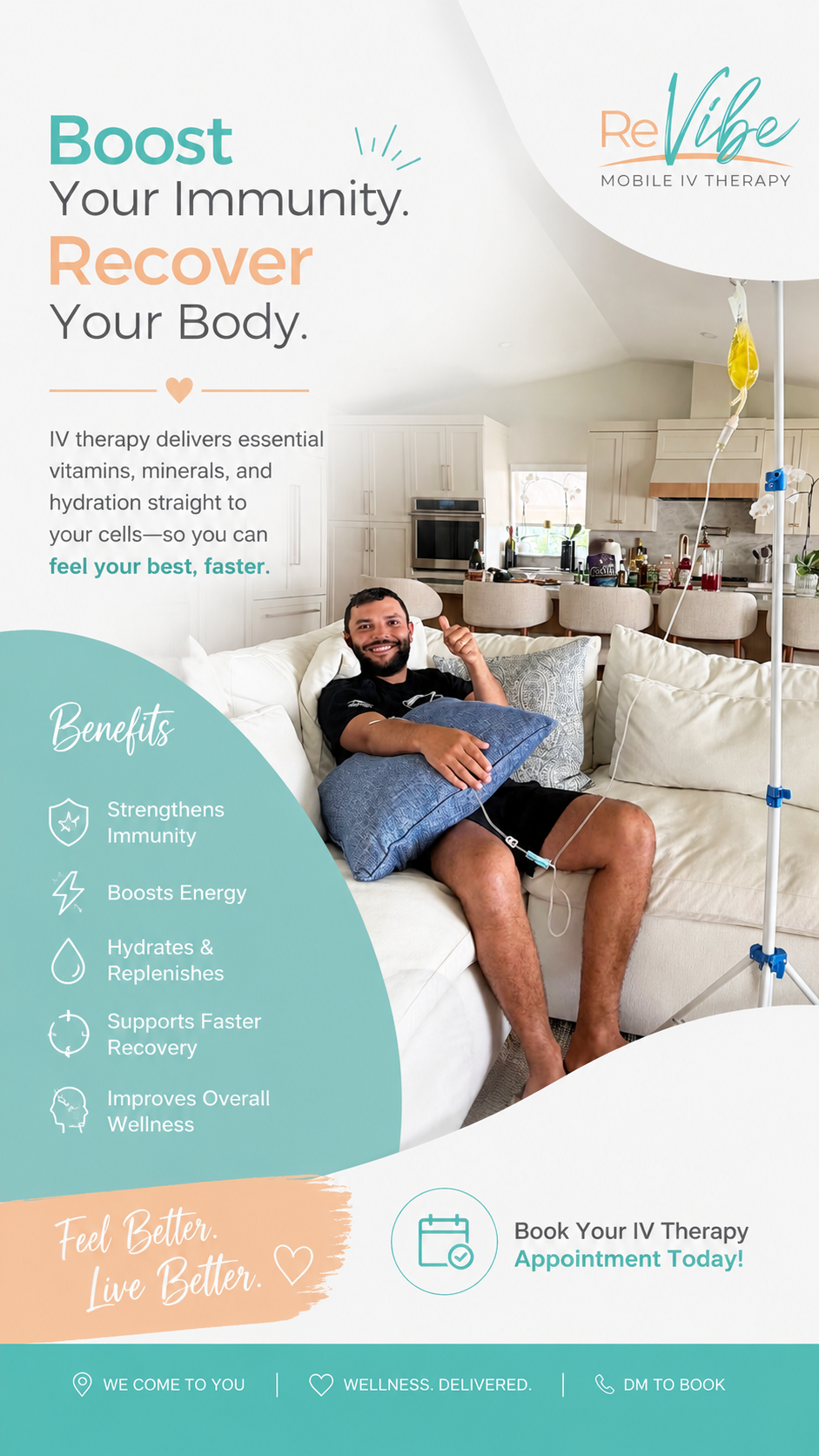 Boost your immunity, recover your body with ReVibe IV therapy